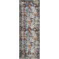 thumbnail image 4 of Bloom Rugs Washable Non-Slip 10 ft Runner - Blue / Orange Traditional Bordered Runner for Entryway, Hallway, Bathroom, and Kitchen - Exact size: 2.5' x 10', 4 of 10