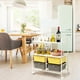 thumbnail image 4 of Costway Carrito Auxiliar con 4 Cajones Apilables y 2 Estantes 4 Ruedas Organizador para Cocina Baño Oficina 58,5 x 37 x 75 cm, 4 of 10