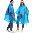 thumbnail image 4 of YAOMOBB Waterproof Raincoat Reusable Button Closing Rain Ponchos for Comfortable Adult Wear (2 Pack), 4 of 7