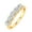 Yellow, variant on 1 Carat (ctw) 5-Stone Diamond Wedding Band Ring in 10K Rose Gold - IGI Certified (Ring Size 4)