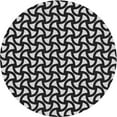 thumbnail image 1 of Ahgly Company Tapis Rond Lavable en Machine Intérieur Transitionnel Gris Minuit, 3 Pieds Rond, 1 of 7