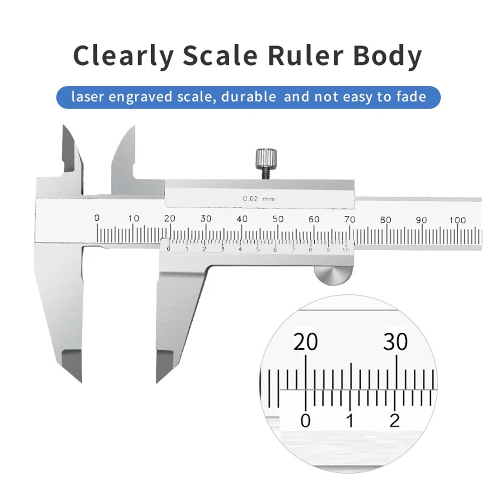 Measuring Tool Vernier Calipers 0-150mm 0.02mm Precision Calipers Stainless Steel Digital Caliper With Locking Screw