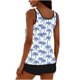 thumbnail image 5 of Tankini para mujer, estampado sin posición, sin aros, con almohadillas extraíbles, cordón ajustable, conjunto de tankinis separados, traje de baño de dos piezas para mujer, trajes de baño tankini para, 5 of 6