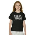 thumbnail image 4 of Shine Like Diamond Sparkle Unique Girls Kids T Shirt Tees Teen Brisco Brands S, 4 of 6