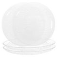 thumbnail image 4 of OULII 4Pcs Clear Charger Plates Acrylic Snack Serving Tray for Kitchen and Party Use Transparent, 4 of 8
