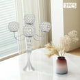 thumbnail image 3 of Home Decor 5 Arm Silver Candle Holder 21.5 Inch Tall, Crystal Candle Holders Elegant Candlestick Holder for Wedding, Holiday Party, Events 2 Pack, 3 of 7