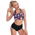 thumbnail image 3 of Kirby Character Women's Sports Bras Racerback Padded Workout Slimming Tank Tops Camisole Yoga Vest Activewear Fitness Running Crop Top, 3 of 6