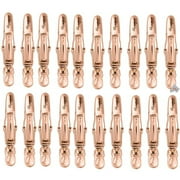 Pack of 10 BabylissPro Barberology 2 PC Sectioning Clips - Rose Gold