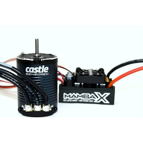 Castle Creations Mamba X 25.2V Waterproof ESC and 1406-2200KV Sensored Motor Combo CSE010-0155-09