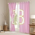 thumbnail image 3 of Homewish Cartoon Cute Monogrammed Black Out Curtains, Pink Bow-tie Letter B Curtains Pack of 2 (42x63 Each), Teens Kids Girls Bedroom Curtains, Curtains Blackout Home Decor, 3 of 6