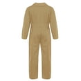 thumbnail image 2 of Yanarno Girls Boys Mechanic Boiler Suit Costume Long Sleeve Mechanic Coveralls Flightsuit Jumpsuit Khaki 14, 2 of 5