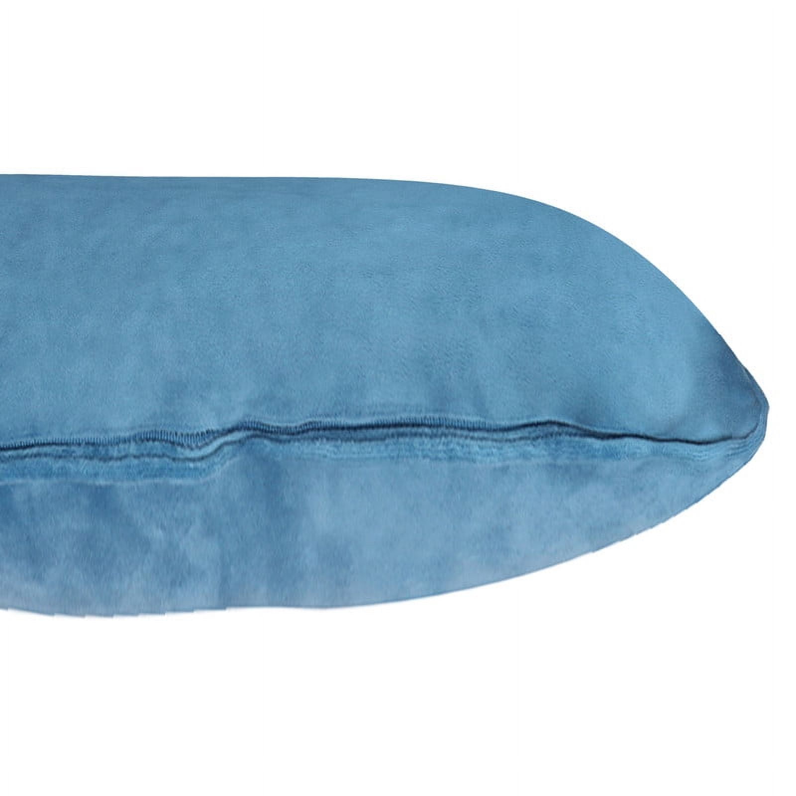 A1HC Hypoallergenic Down Alternative Decorative Throw Pillow, 22x22 in, Square, Pack of 1, Navy Blue