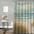 thumbnail image 2 of Fenyluxe Bird Sea Oats Soft Painting Pretty Shower Curtain, 100% Polyester Fabric, Washable, Bathroom Decor with Hooks 69x72, 2 of 7