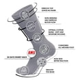 thumbnail image 3 of 6 Pairs Non-Binding Loose 3XL Crew Sock (Gray 10-13) Non-Slip Socks for Men & Women (Gray 10-13), 3 of 5