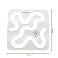 thumbnail image 6 of Tnobhg Acrylic Quilting Template Pratical Free Motion Quilting Ruler for Domestic Sewing Machine Ruler DIY Craft, 6 of 8