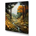 thumbnail image 2 of Designart "Yellow Green Plants captivate Forest I" Floral Canvas Print, 2 of 5