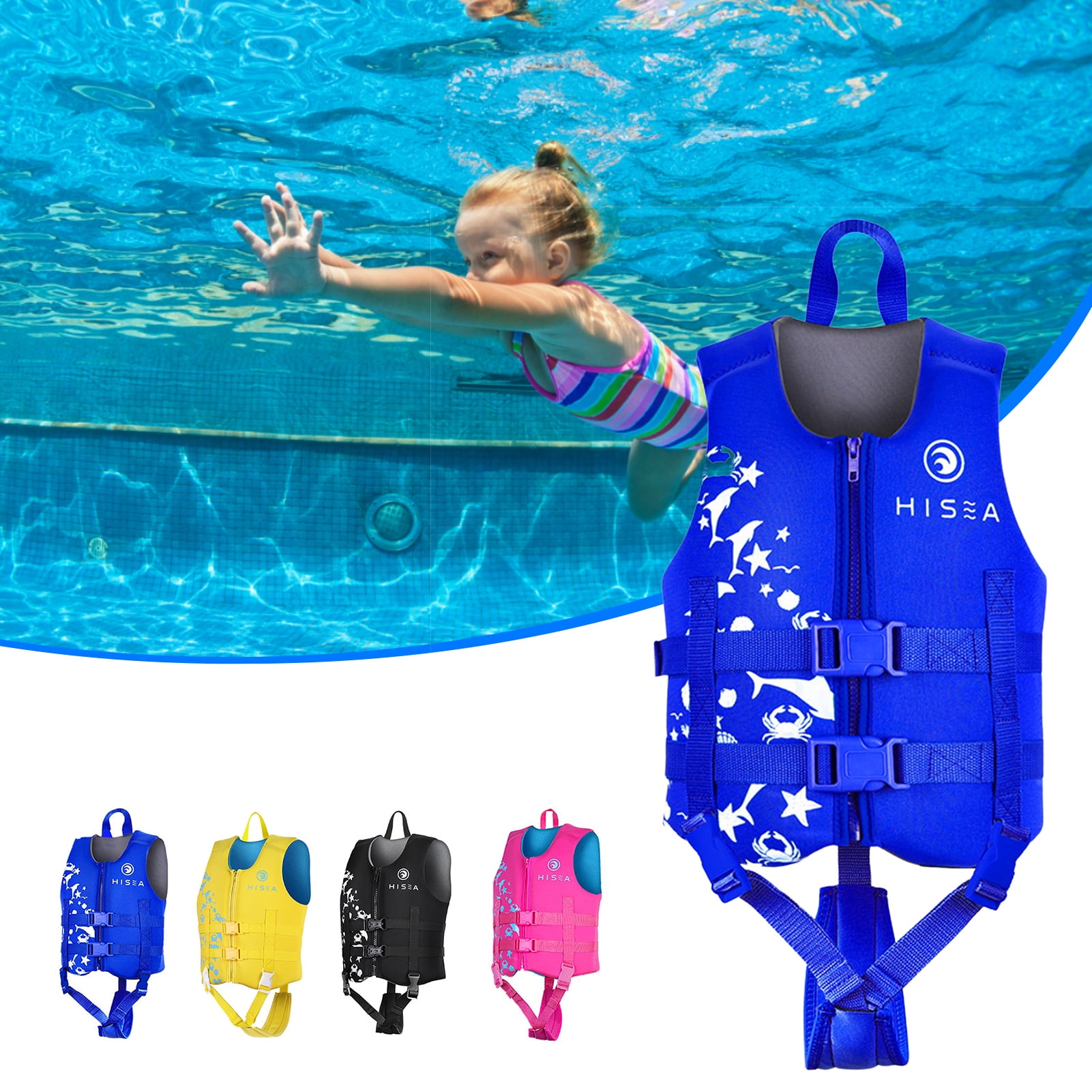 Hesroicy Comfortable Children Life Jacket Stereoscopic Cutting Wear