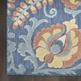 thumbnail image 5 of Nourison Aloha 7'10" x 10'6" Blue Rose Farmhouse Rug, 5 of 10
