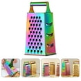 thumbnail image 3 of Cheese Grater, Box Grater for Cheese Stainless Steel Vegetable Slicer Food Shredder 4-sided Convenience Gadgets for Kitchen, 3 of 9