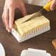 thumbnail image 5 of Injueey de mantequilla con tapa Caja de almacenamiento para rebanar a prueba de polvo Plástico transparente Queso Caja de mantenimiento fresco Organizadores de utensilios de cocina Injueey HA004913-00, 5 of 6