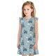 thumbnail image 1 of Balery Cute Hippopotamus Camisón de princesa para niñas, pijama de algodón con mangas abullonadas, suave y bonito.-X-Large, 1 of 6
