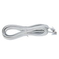 thumbnail image 2 of 6P6C RJ11 Telephone Extension Fax Modem Cable Line 9.8Ft Length White, 2 of 8