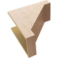 thumbnail image 6 of 11"W x 22"D x 22"H Classic Burlington Rough Cedar Woodgrain TimberThane Corbel, Primed Tan, 6 of 6