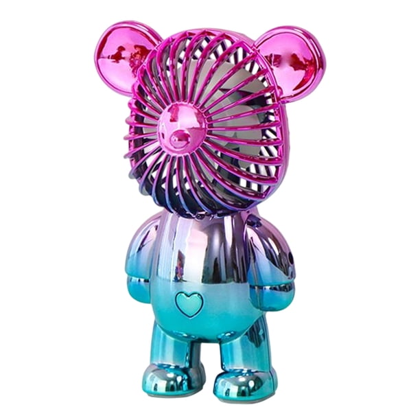 Mini Ventilador Escritorio Graffiti Bear Ygjytge Galvanoplastia Gradiente 3 Velocidades