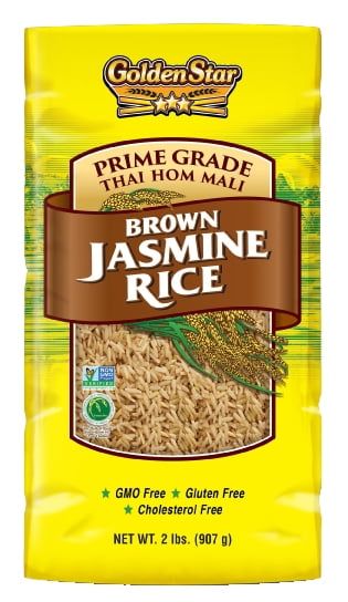 Golden Star Prime Grade Thai Hom Mali Brown Jasmine Rice, 2 lb