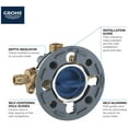 thumbnail image 2 of Grohe Grohsafe 35112000 Pressure Balance Rough-In Valve, 2 of 6