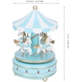 thumbnail image 5 of Music Box Christmas Carousel Horse Carousel Music Box Artware, Carousel, 5 of 5