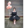 thumbnail image 3 of EllieWely 20+ Colors Women's Mid Length Tulle Tutu Skirt Black Size S/M/L, 3 of 4