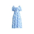 thumbnail image 3 of Time and Tru Women's and Women's Plus Midi Woven Dress, Sizes XS-4X, 3 of 5