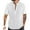 White, variant on Wancir Mens Short Sleeve Cuban Camp Guayabera Shirt Linen Cotton Hippie Beach Button Down Shirts