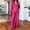 Hot Pink, variant on Women Lounge Sets 2 Piece Cotton Linen Outfits Summer Casual Long Sleeve V Neck Pullover Top Wide Leg Pants Matching Sets Trendy Clothes Going Out Suits for Womens Black L