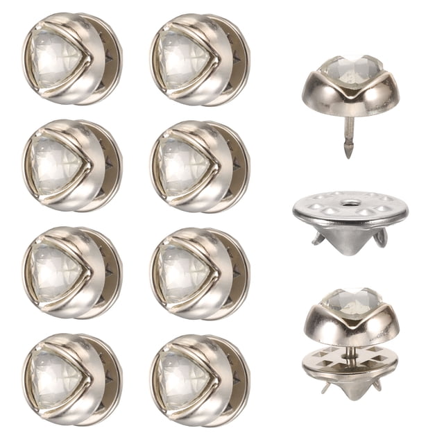 10 Conjuntos de Broches de Perlas, Botones de Perlas de 11.5 mm Sin Coser, Broches Desmontables para Ropa de Mujeres, Abrigo (Blanco)