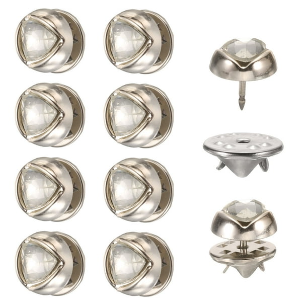 10 Conjuntos de Broches de Perlas, Botones de Perlas de 11.5 mm Sin Coser, Broches Desmontables para Ropa de Mujeres, Abrigo (Blanco)