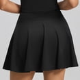 thumbnail image 5 of mgoYE Tennis Skirts for Women High Waisted Pleated Yoga Skirts for Women High Waisted Tennis Skirt Athletic Skorts with Pockets Shorts Workout Golf Skort(Black,L), 5 of 6