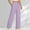 Purple, variant on Girls High Waisted Uniform Pants Kids Wide Leg Dress Pants Casual Trousers with Pockets 5-14 Years