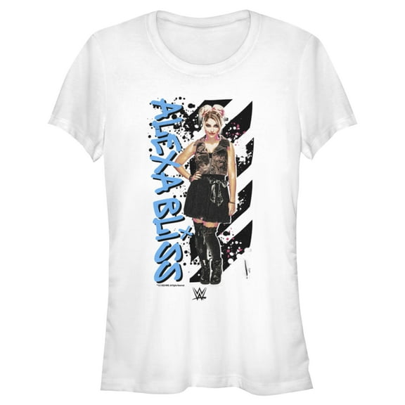 Junior's WWE Alexa Bliss Poster  Graphic Tee White Large