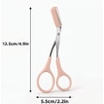 thumbnail image 2 of Flawless & Safe Eyebrow Scissors | Stainless Steel Blades with Built-in Comb & Pink Grip for Precise, Controlled Trimming at Home, 2 of 6