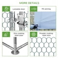 thumbnail image 5 of Topcobe Large Chicken Coop Metal Chicken Run, Spire Shaped Walk in Fence Cage Hen House for Outdoor and Yard Farm Use, 9.8' x 6.6' x 6.6', Outdoor Pet Shelter, Small Animal Habitat, 5 of 18