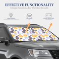 thumbnail image 4 of Windshield Sun Shade, Cute Hamster Black White Yellow Foldable Car Sun Shade Windshield For Front, 2 Pieces, 4 of 4