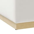 thumbnail image 5 of Modway Tilden Large 28" Square Performance Velvet Upholstered Ottoman in Alabaster Natural, 5 of 9