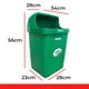 thumbnail image 4 of Bote De Basura Minimalista Con Tapa Tipo Cortina Compacto 30 L Sablón 8043VD, 4 of 6