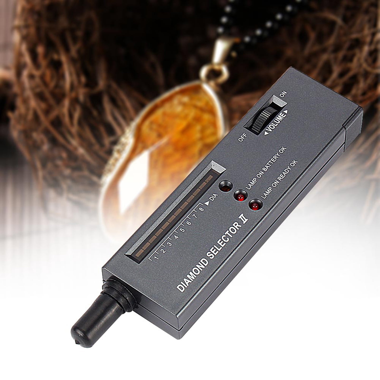 High Quality Portable Jewelry Diamond Gemstone Tester Selector LED Indicator Detector Tool