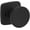 Black, variant on Baldwin PVSOLSFR112 Solvang Privacy Door Knob Set - Bronze