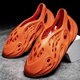 thumbnail image 5 of Zapatos de playa para hombre, zapatos de cueva transpirables, goma, color sólido, duraderos, vacaciones de verano (rojo 7), 5 of 9