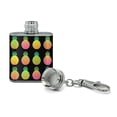 thumbnail image 2 of Colorful Pineapples Pattern Stainless Steel 1oz Mini Flask Key Chain, 2 of 3