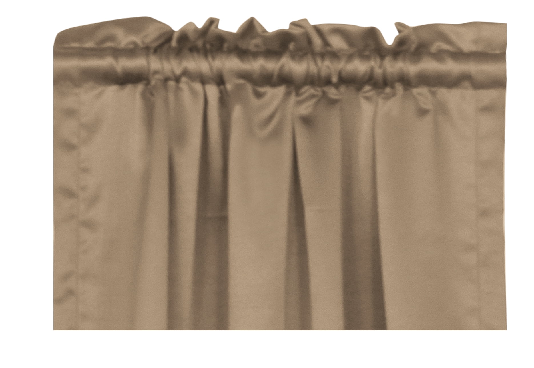 Mainstays Blackout Curtain Panel Pair, Set of 2, Taupe, 30"W x 95"L